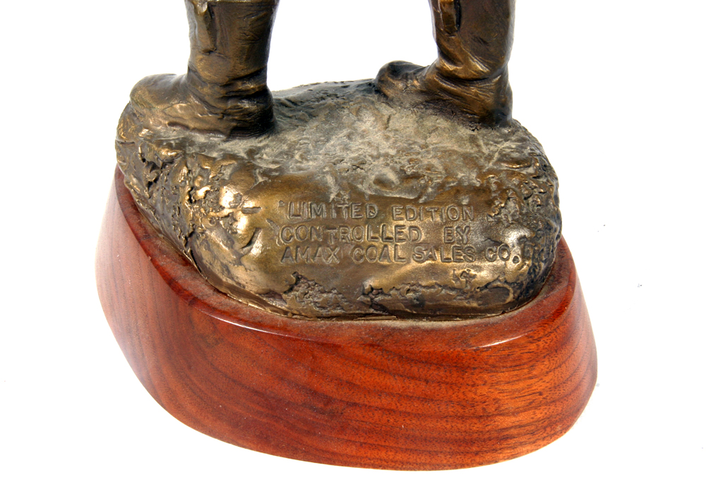 Limited Edition Gary Prazen "Just Dried Up!" Bronze Miner Sculpture