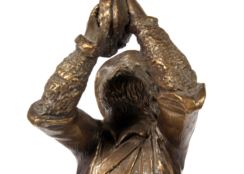 Limited Edition Gary Prazen "Just Dried Up!" Bronze Miner Sculpture