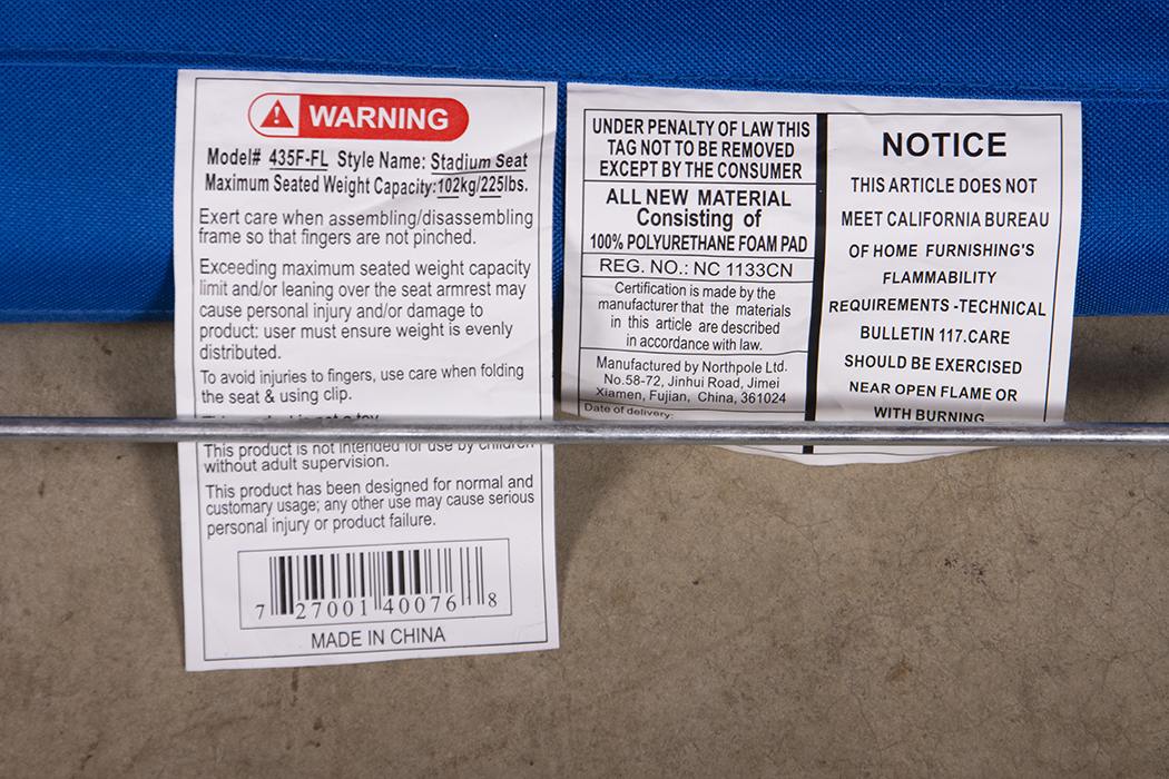 Pair of Florida Gators Hard Arm Stadium Seats