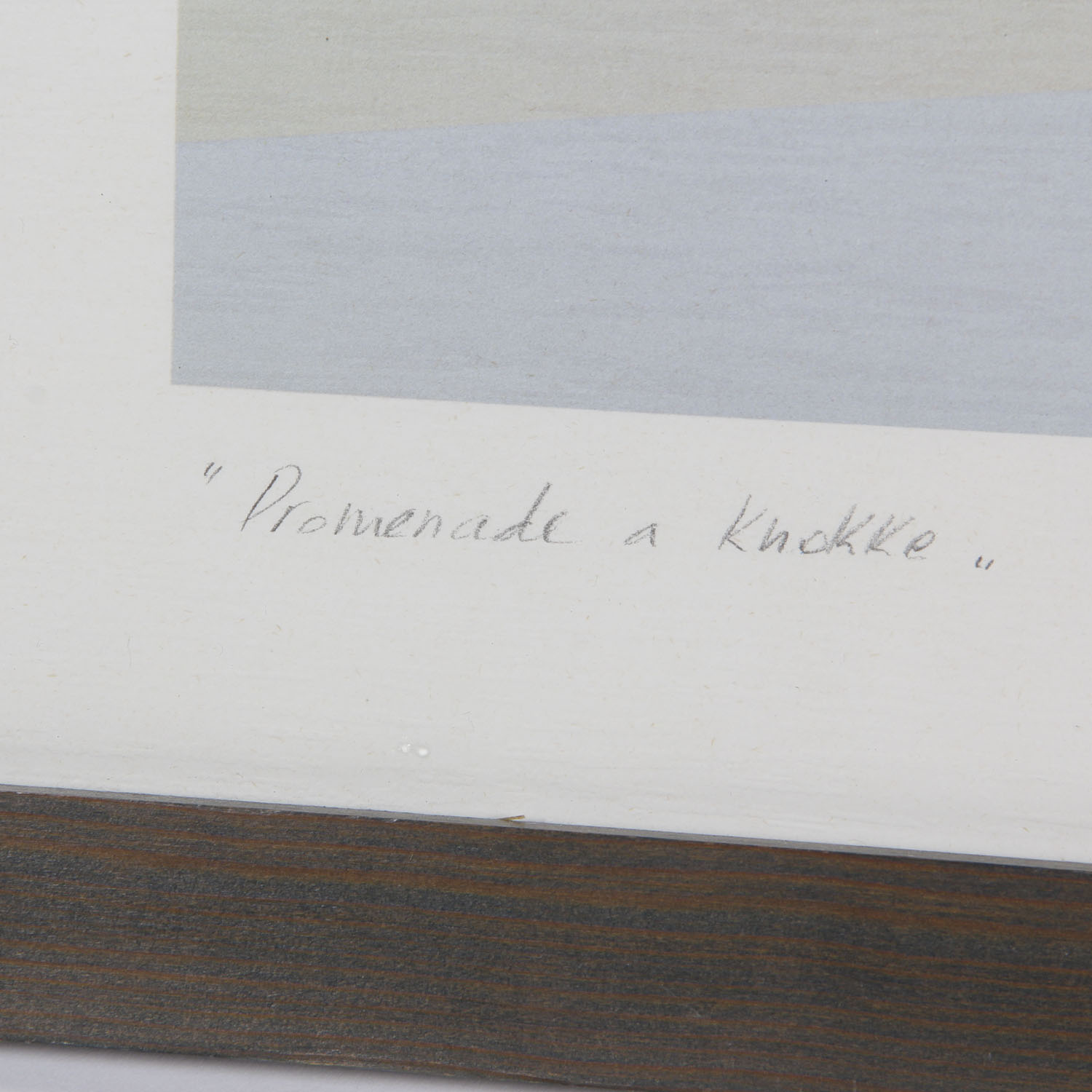 Signed V. Stoppa "Promenade A Knokke" Lithograph