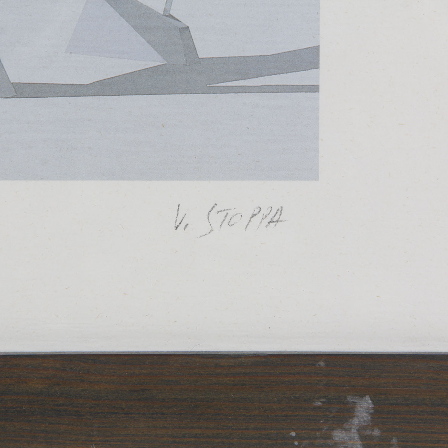 Signed V. Stoppa "Promenade A Knokke" Lithograph