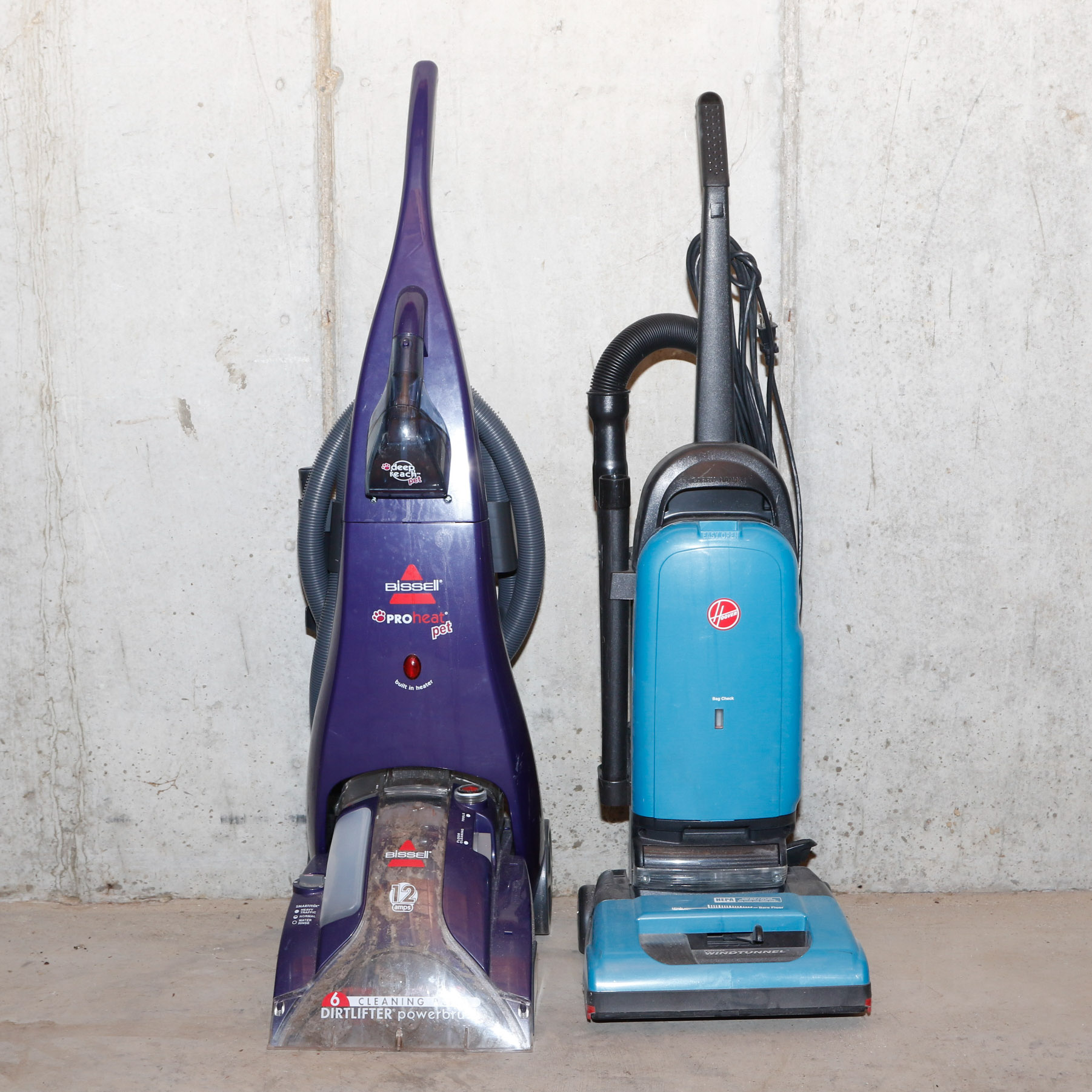 Bissel Carpet Steamer and Hoover Vacuum