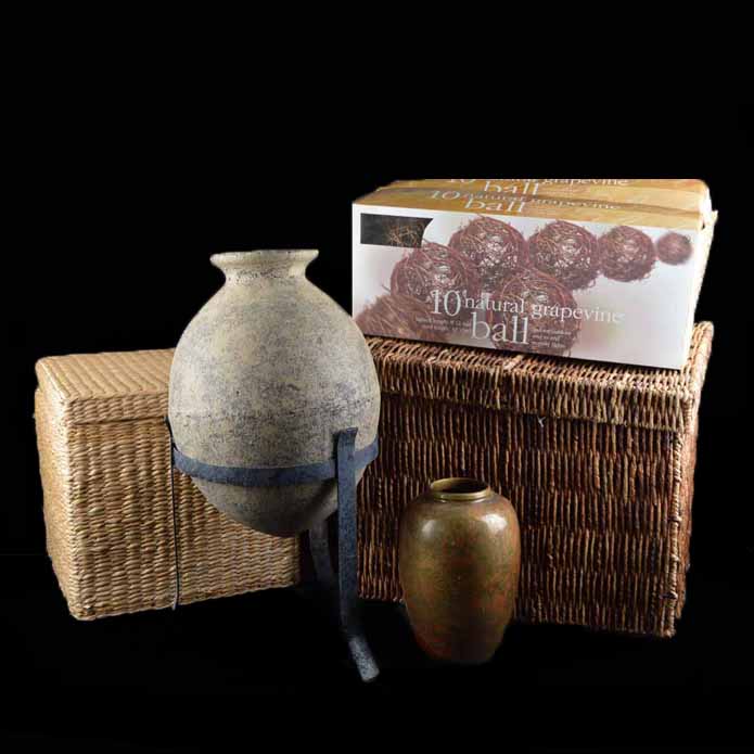 Décor Grouping with Wicker