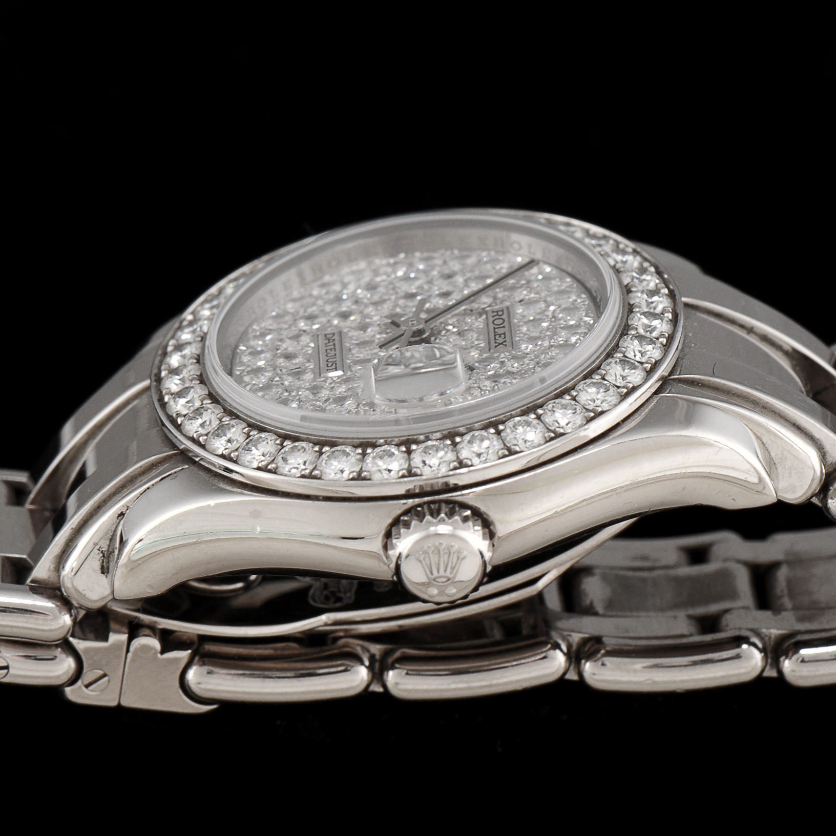 Women's 18K White Gold and Diamond Rolex Datejust Watch