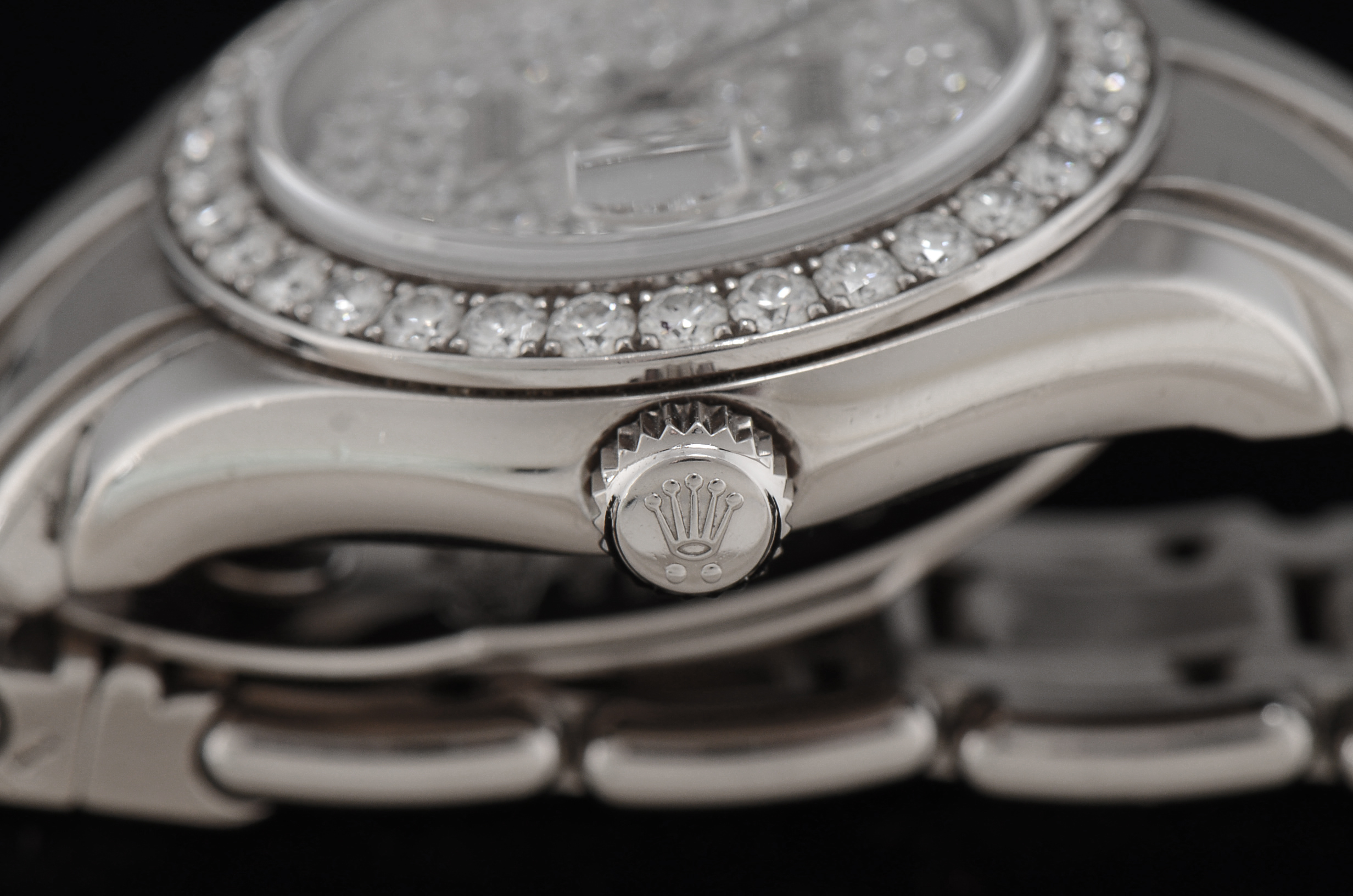 Women's 18K White Gold and Diamond Rolex Datejust Watch