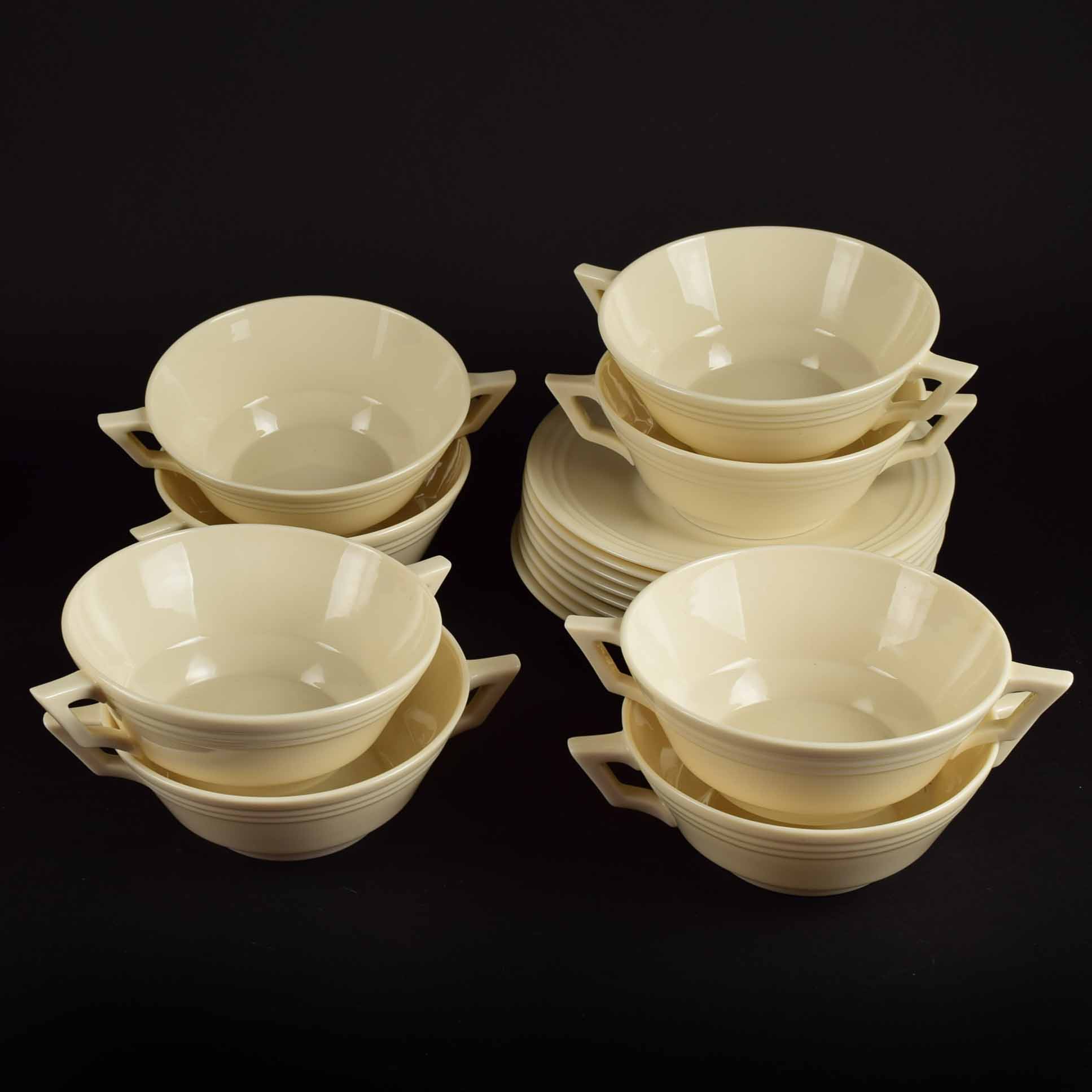 Vintage Lenox Art Deco Style China Service for Eight