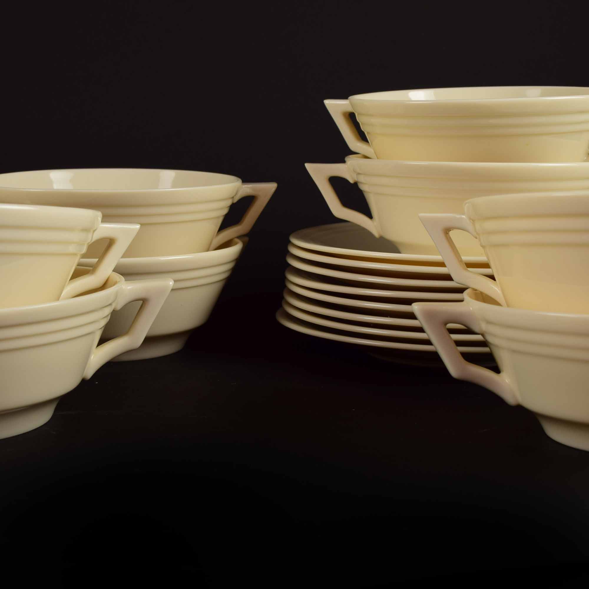 Vintage Lenox Art Deco Style China Service for Eight