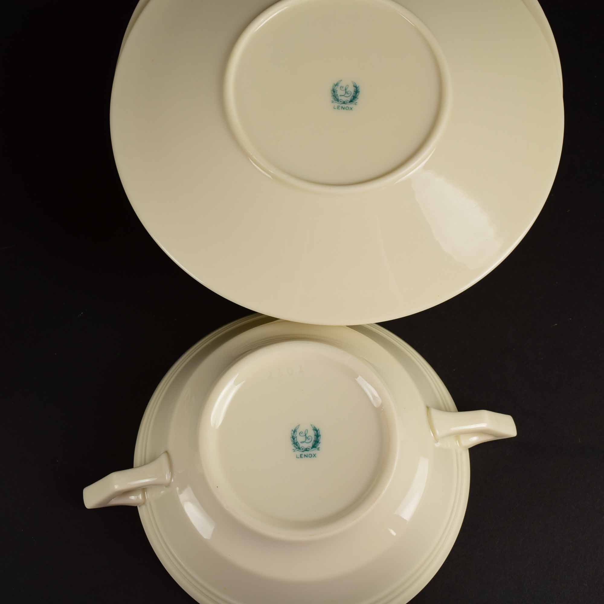 Vintage Lenox Art Deco Style China Service for Eight