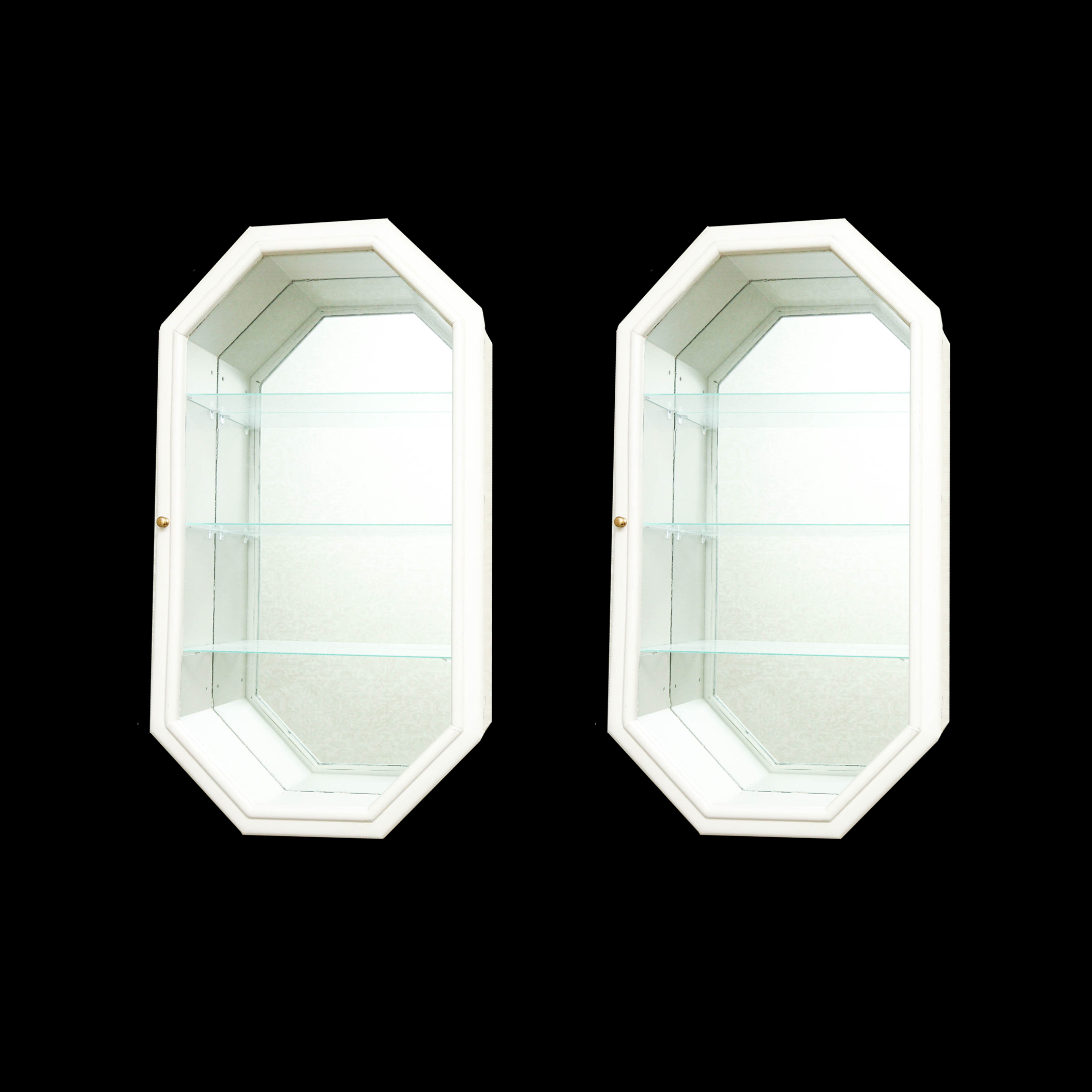 Two Wall Display Cabinets