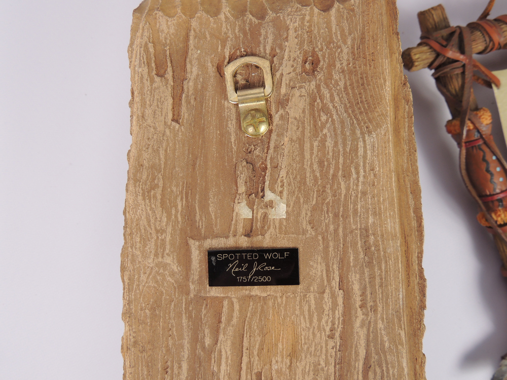 Neil J. Rose Native American Indian Sculpture and Al Agnew Wolf Art