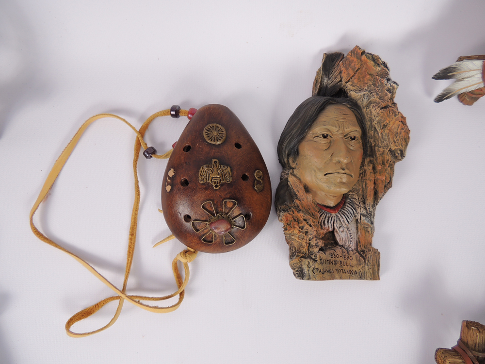 Neil J. Rose Native American Indian Sculpture and Al Agnew Wolf Art