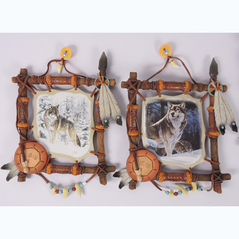 Neil J. Rose Native American Indian Sculpture and Al Agnew Wolf Art