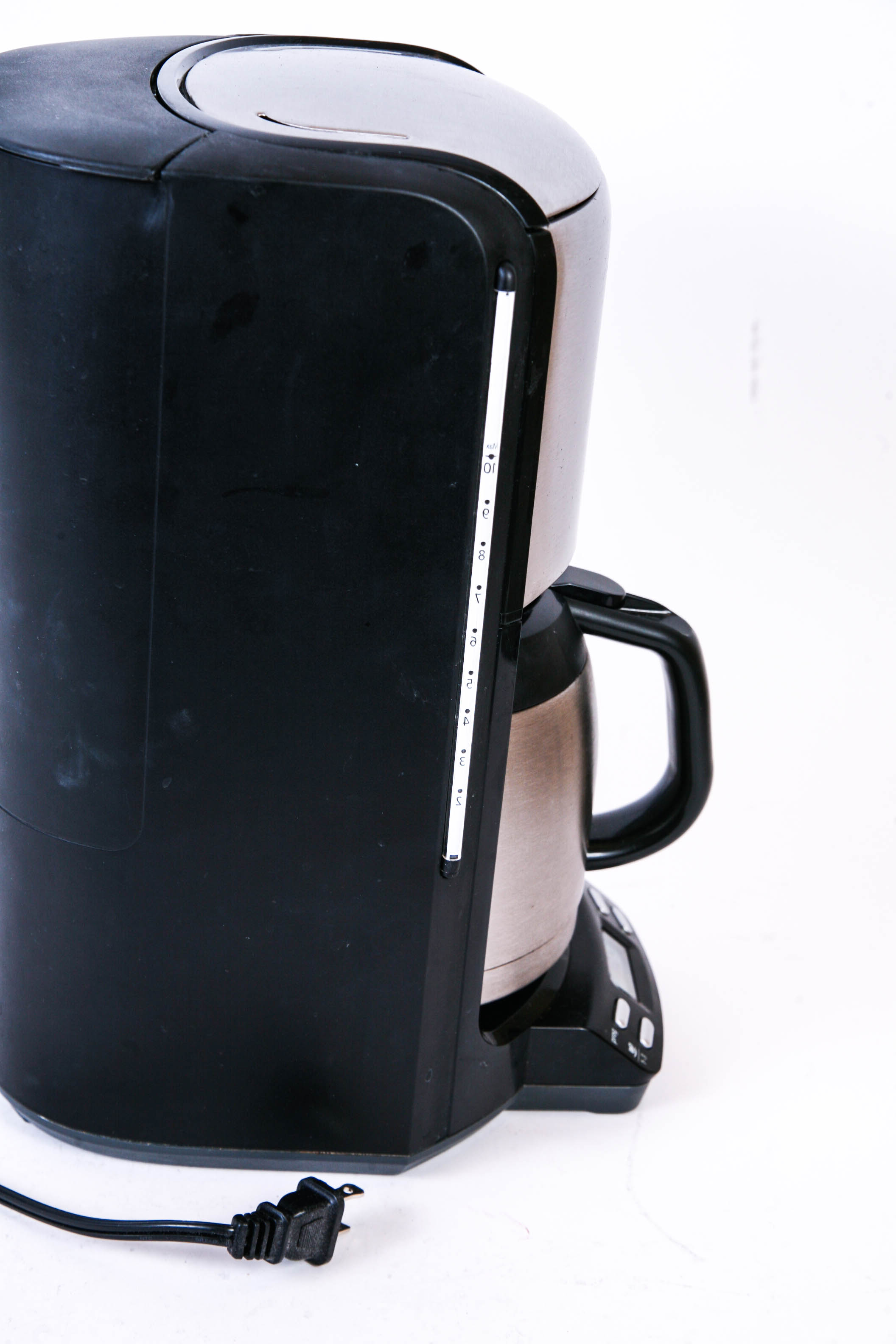 Assortment of Kitchen Items Including Safco Metal Trash Can and Krups Coffee Maker