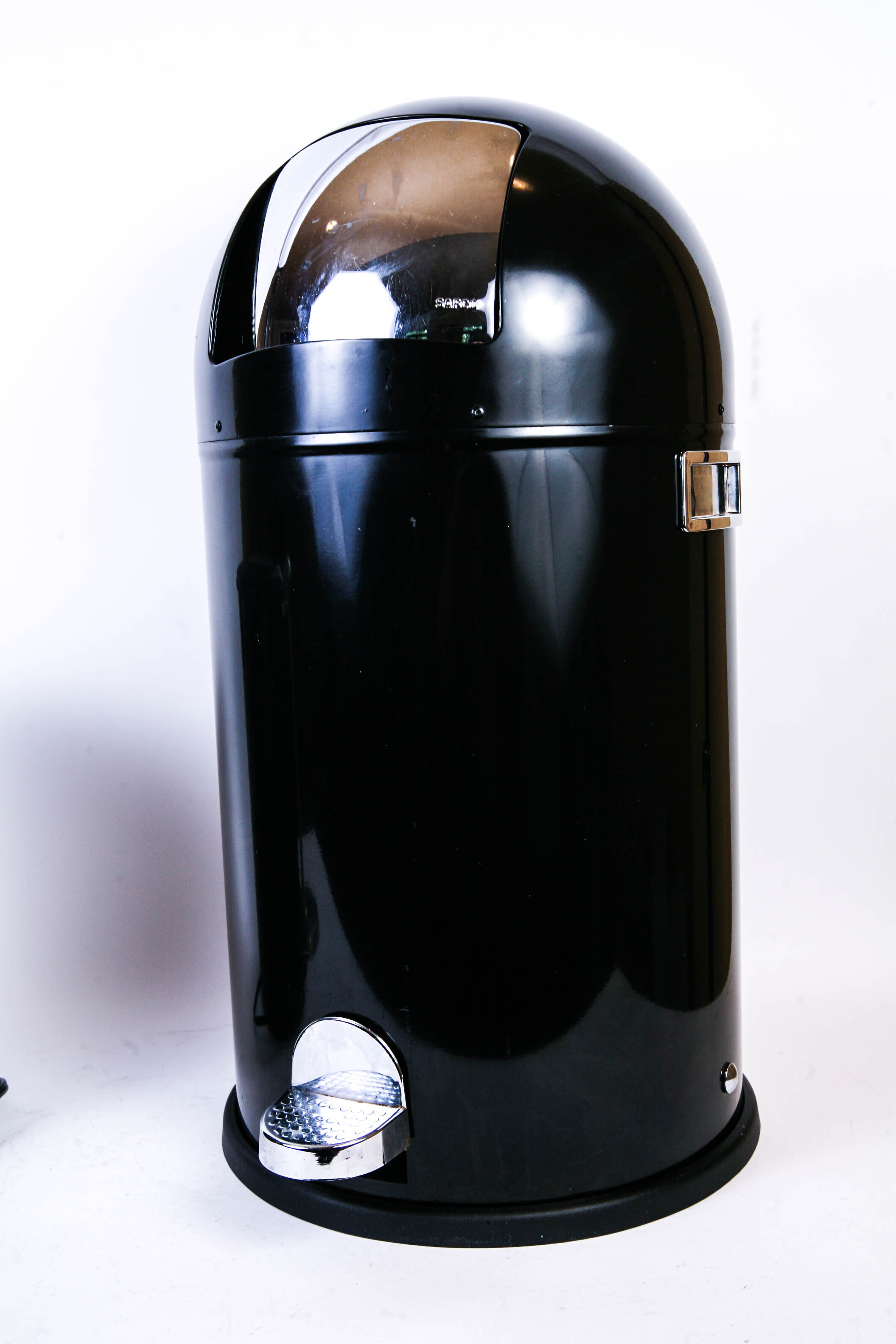 Assortment of Kitchen Items Including Safco Metal Trash Can and Krups Coffee Maker