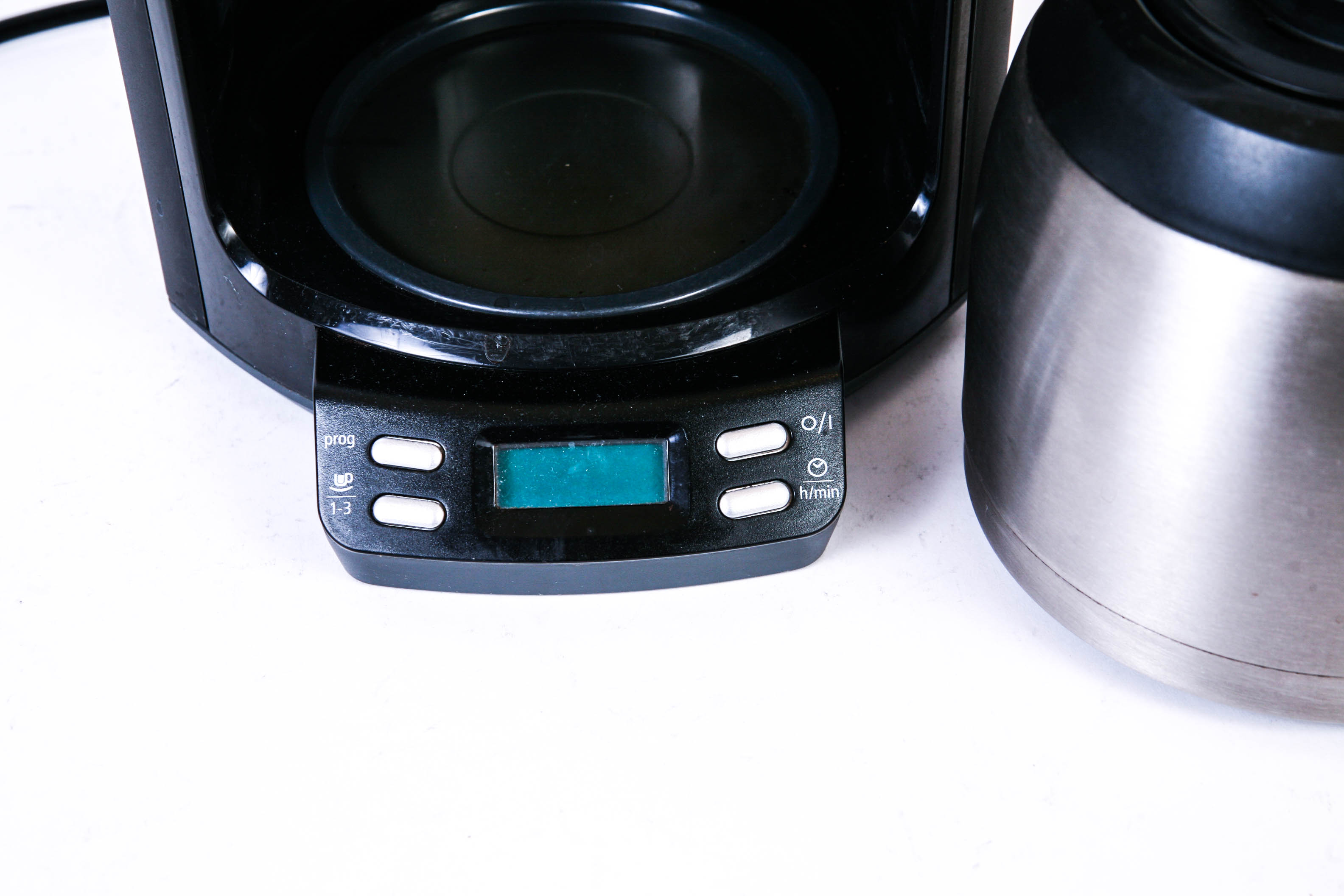 Assortment of Kitchen Items Including Safco Metal Trash Can and Krups Coffee Maker