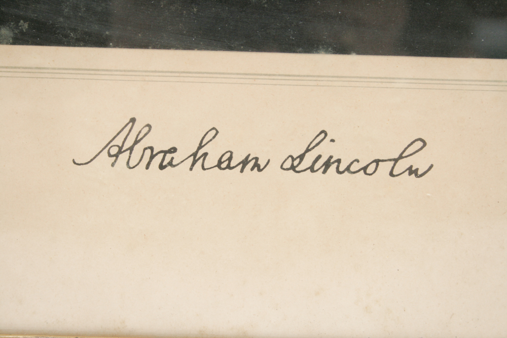 Vintage 1929 Abraham Lincoln Lithograph