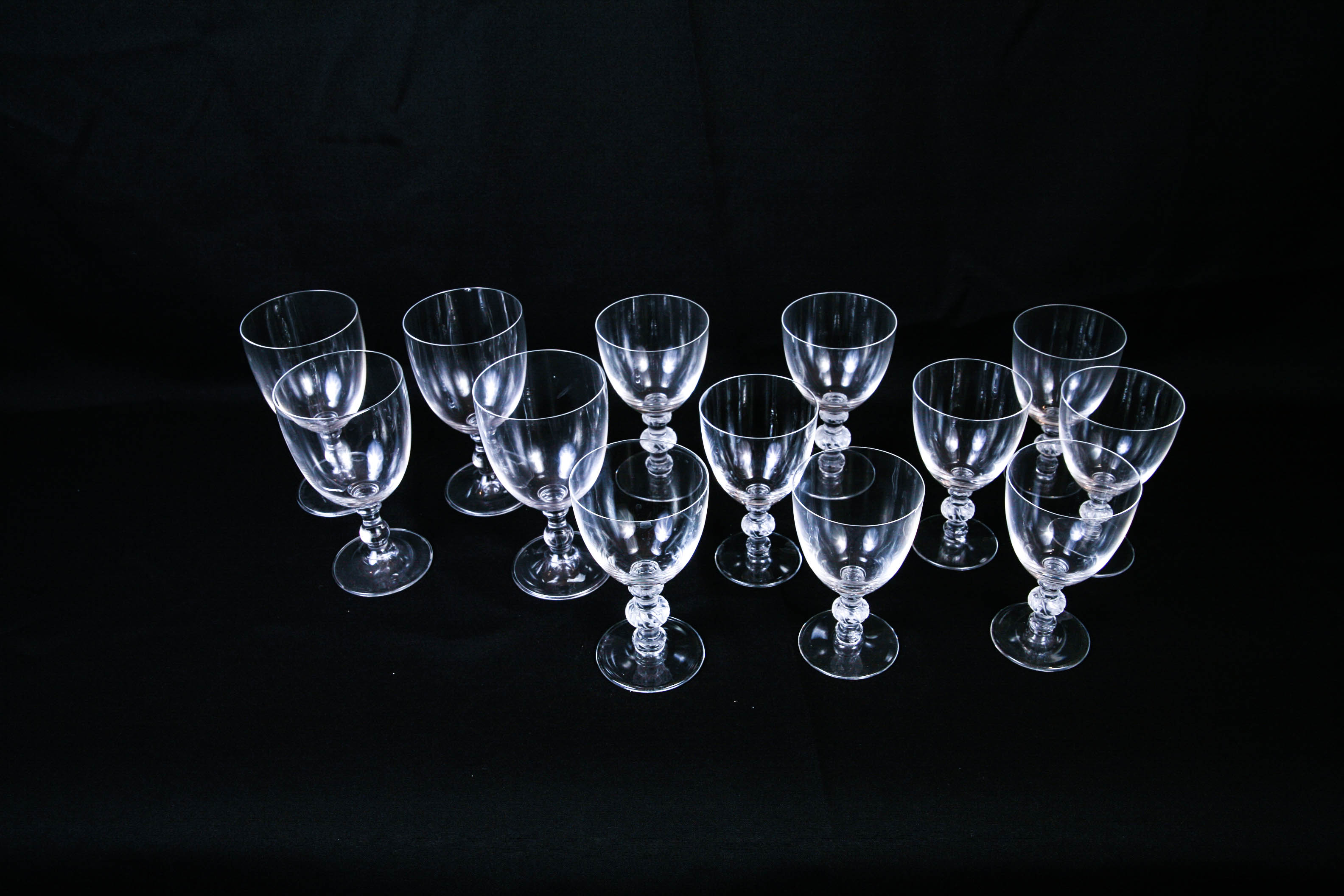 Collection of Thirteen Wine Glasses