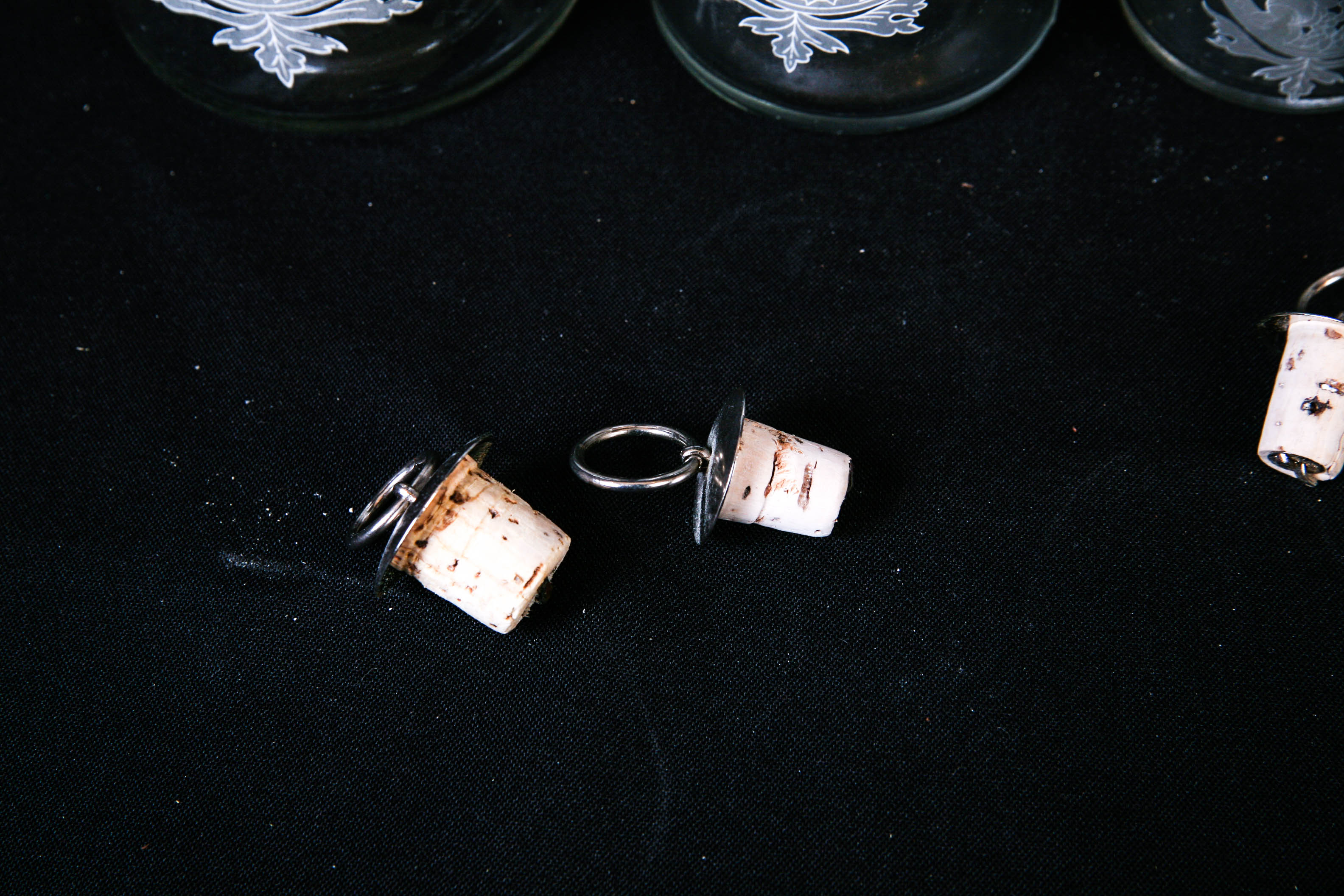 Set of Four Decorative Decanters