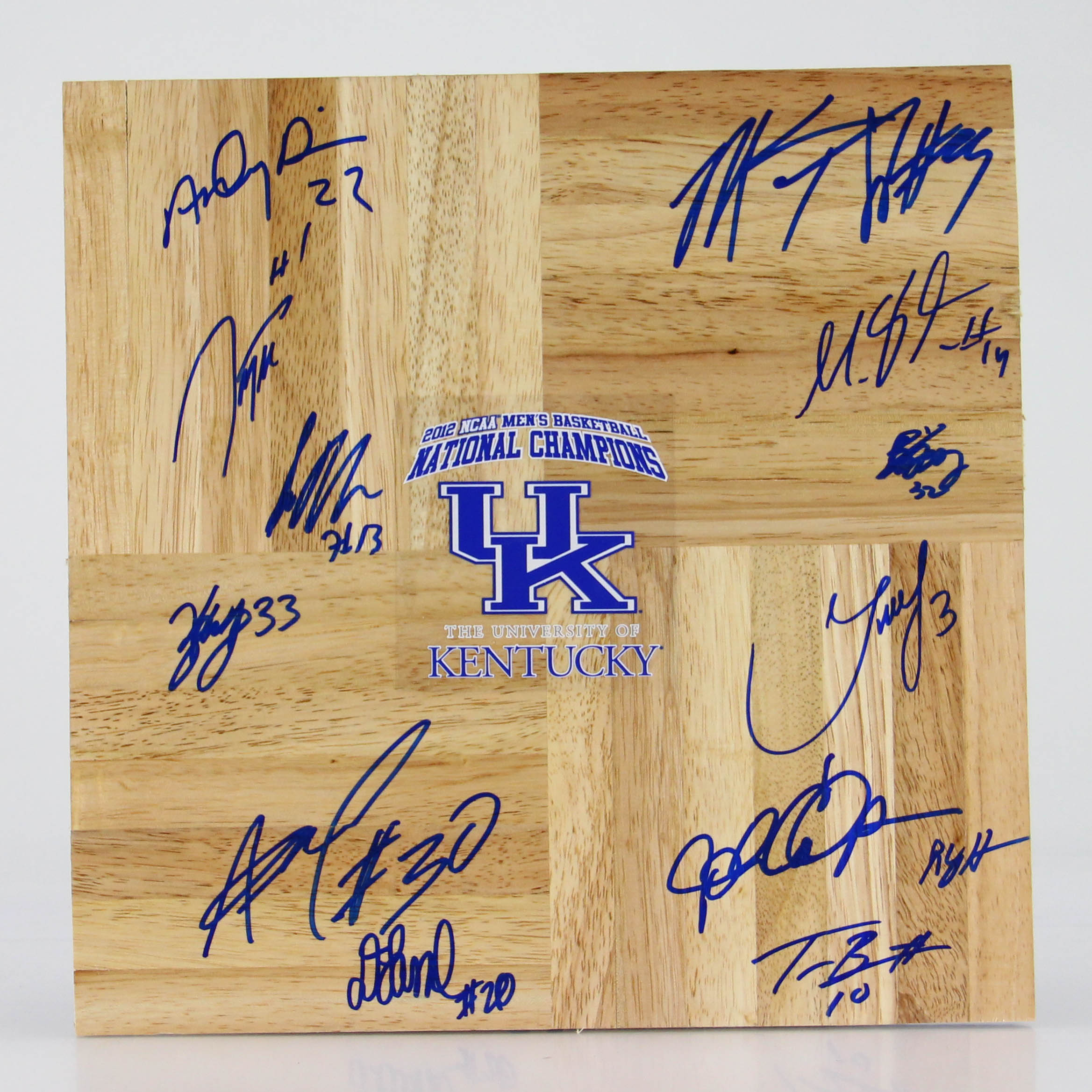 UK 2011-2012 Championship Autographed Floorboard Reproduction