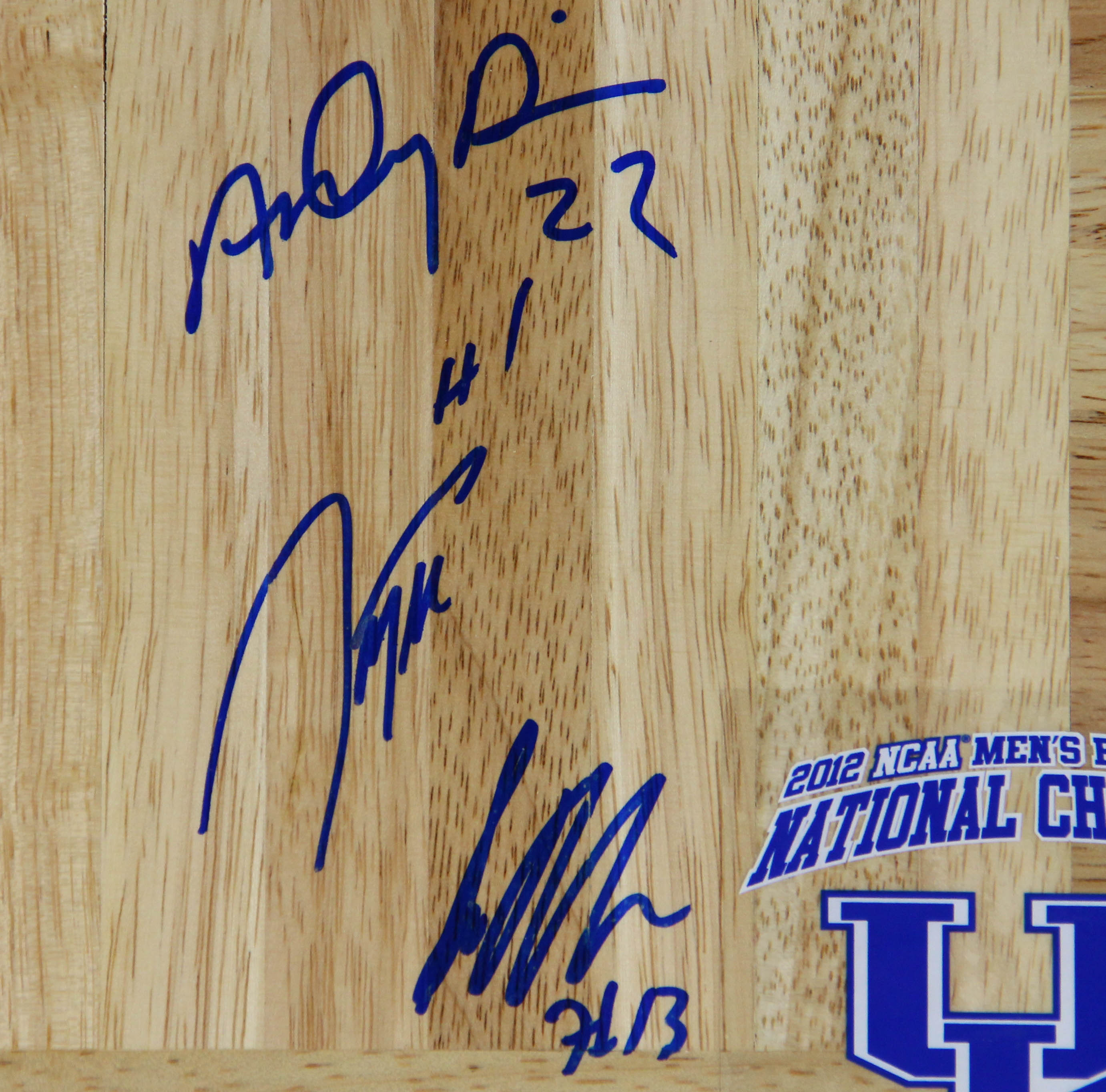 UK 2011-2012 Championship Autographed Floorboard Reproduction