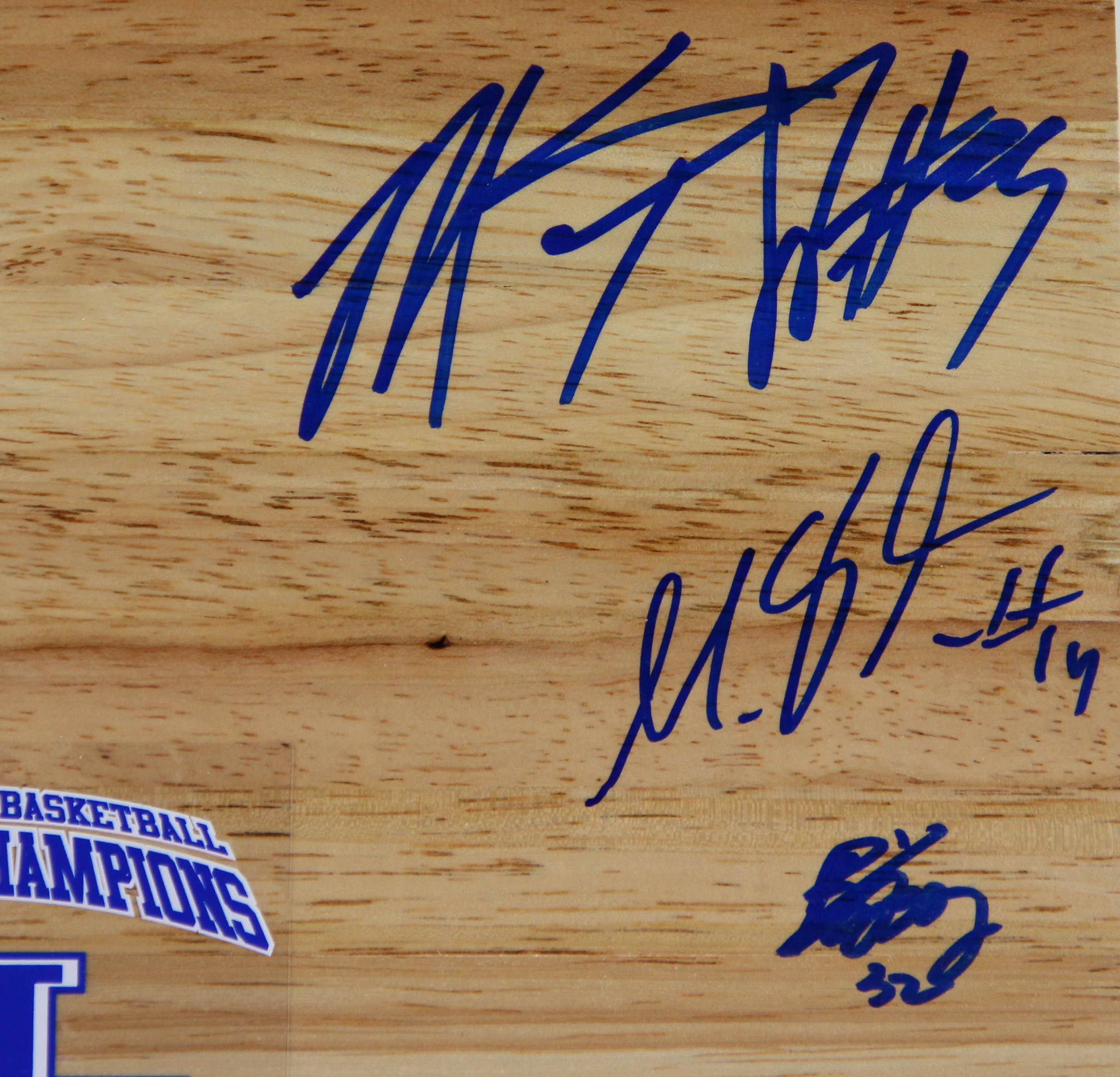 UK 2011-2012 Championship Autographed Floorboard Reproduction