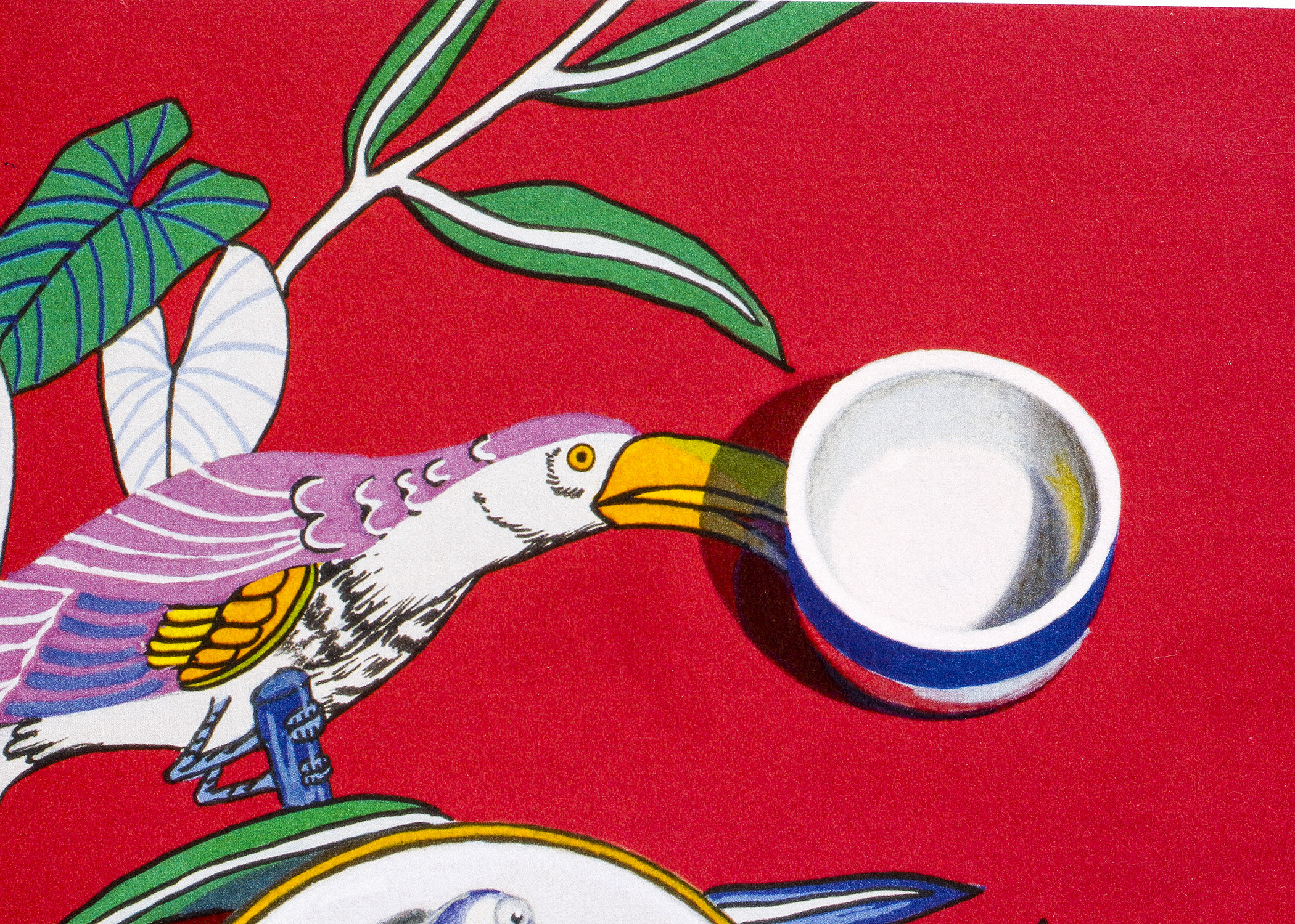 Artist Proof by Vera Barnett Titled "Red With Wind Up Toys"