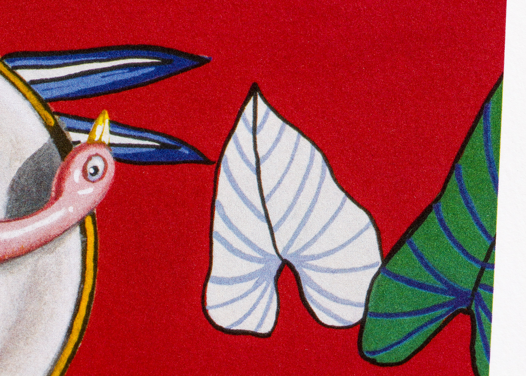 Artist Proof by Vera Barnett Titled "Red With Wind Up Toys"