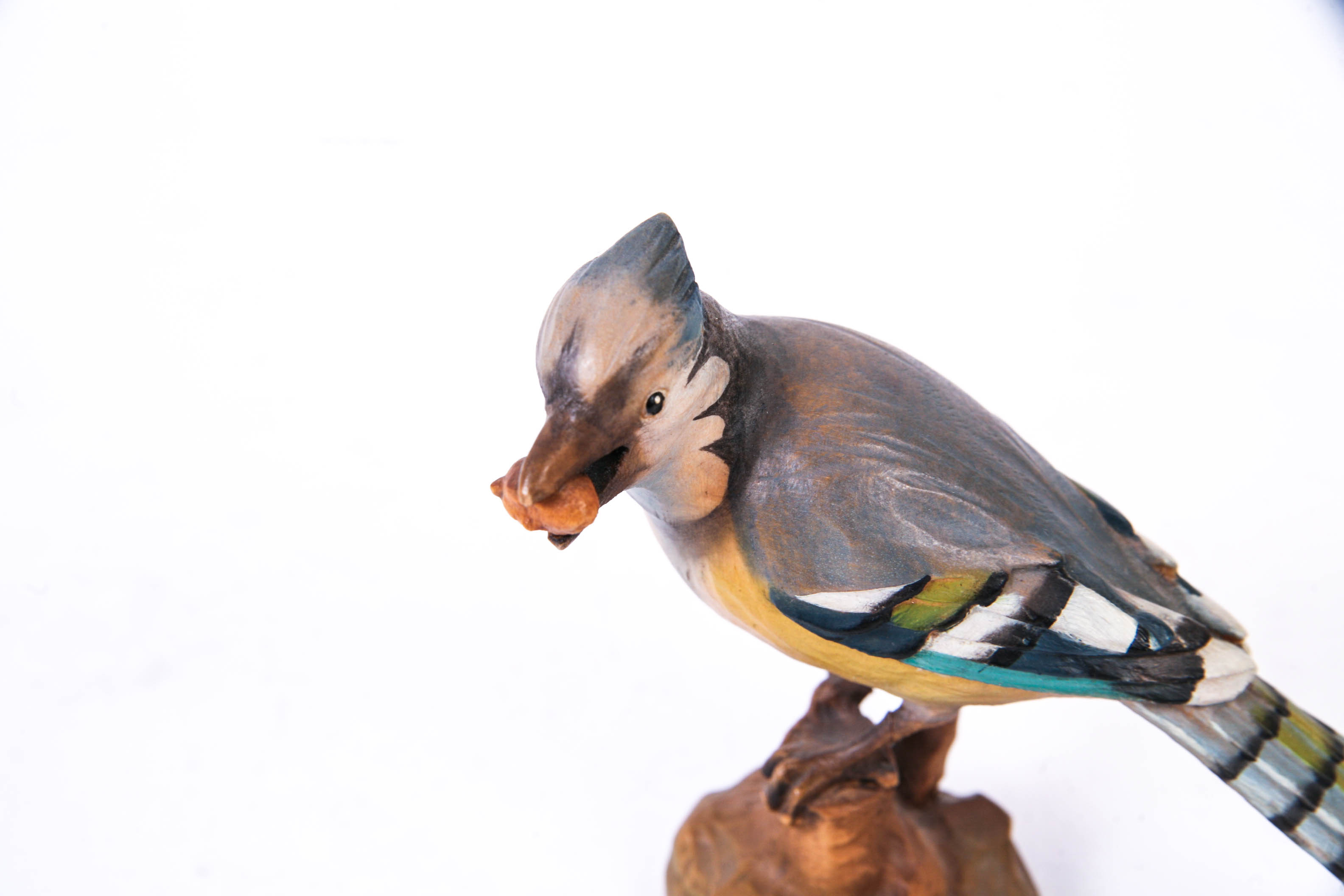 Carved Wooden Bird Sculptures