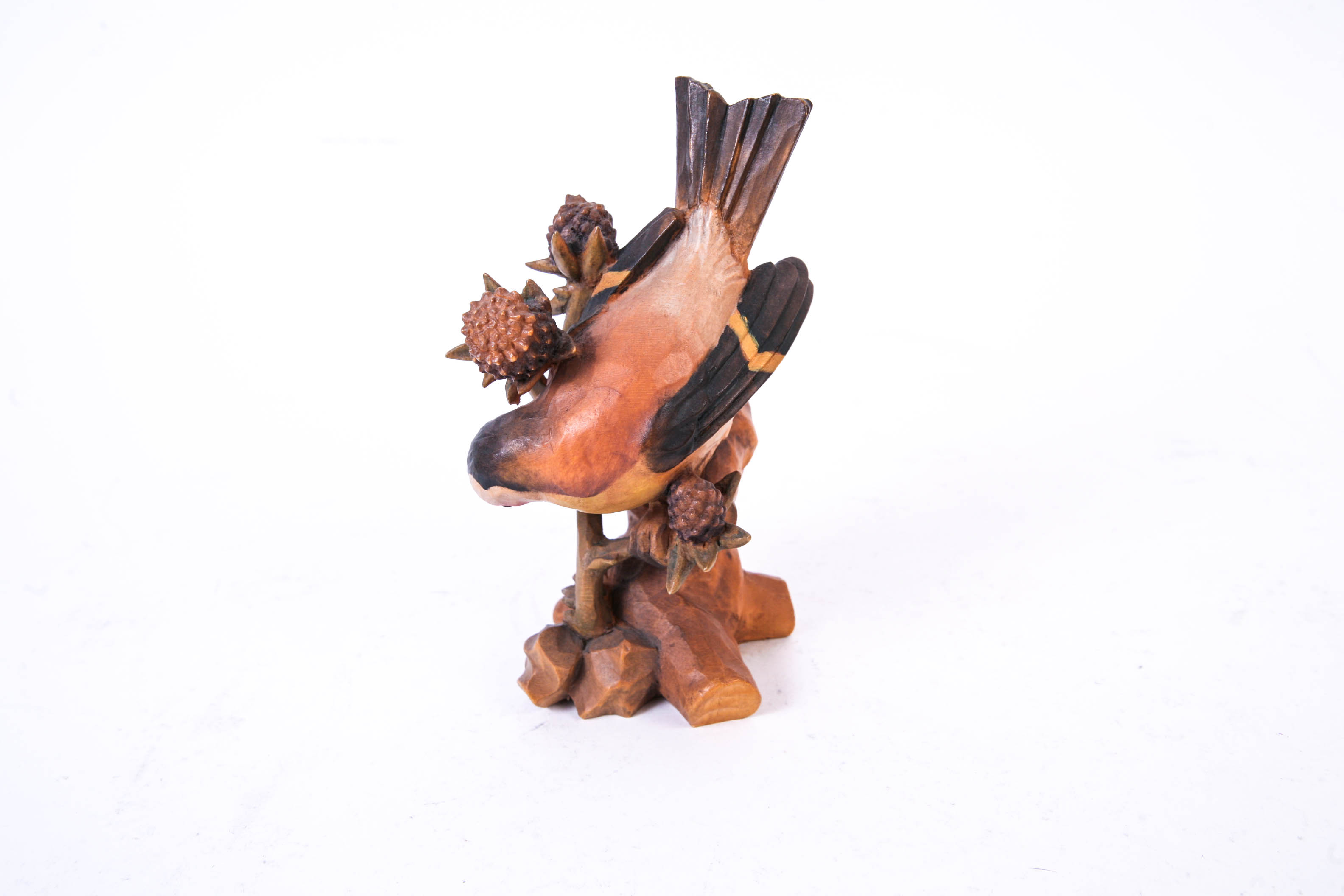 Carved Wooden Bird Sculptures