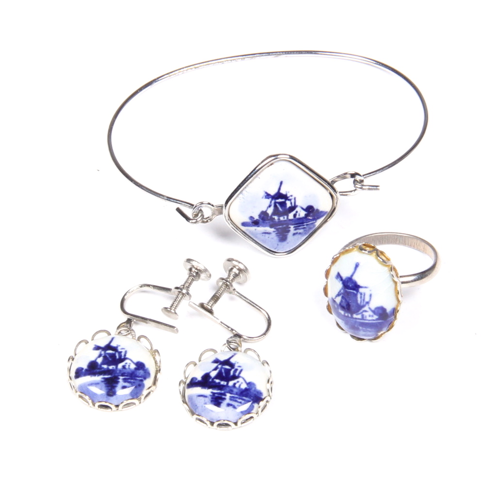 Vintage Holland Ceramic Jewelry