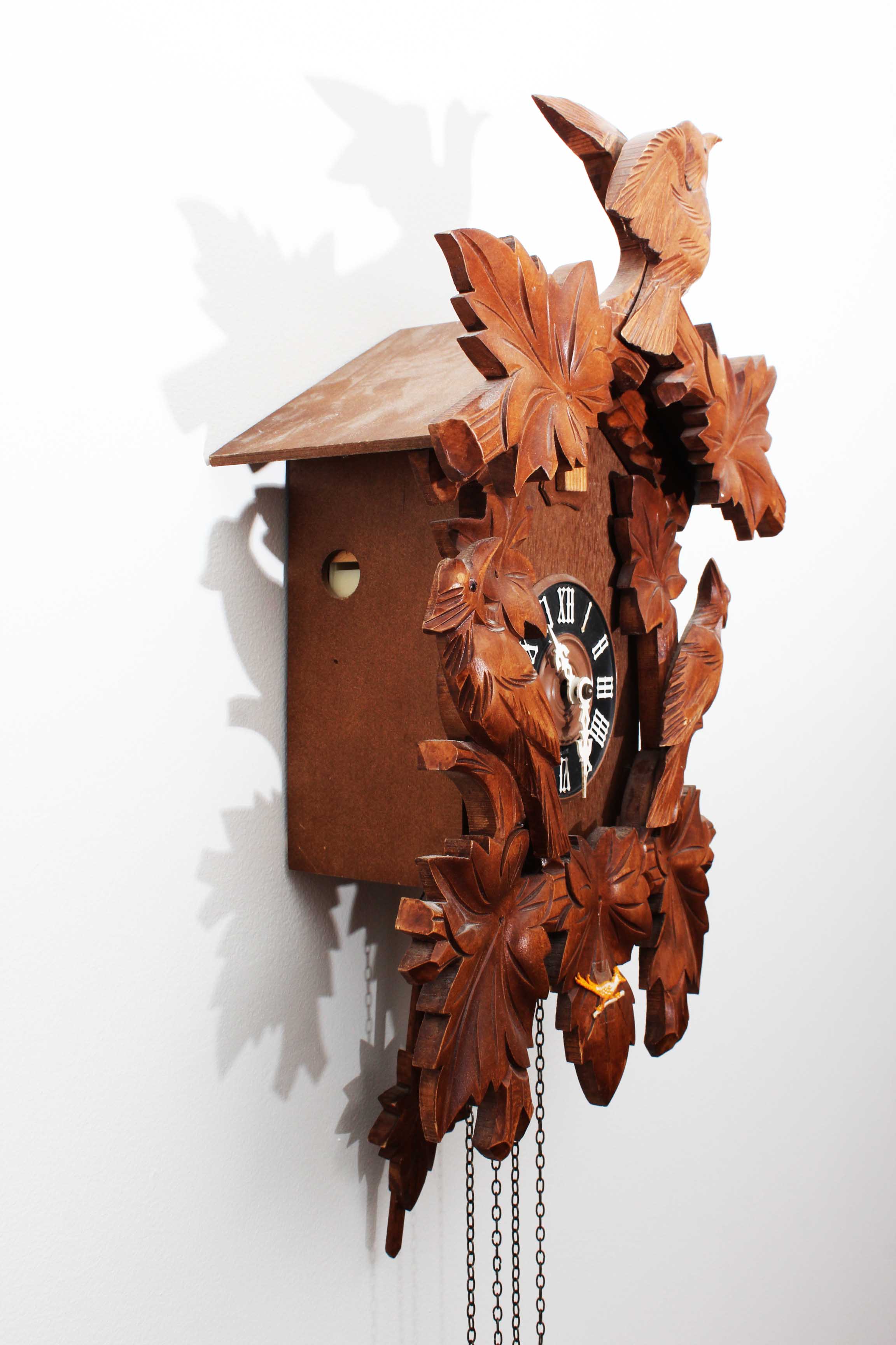 Vintage German Black Forest Hunter Cuckoo Clock