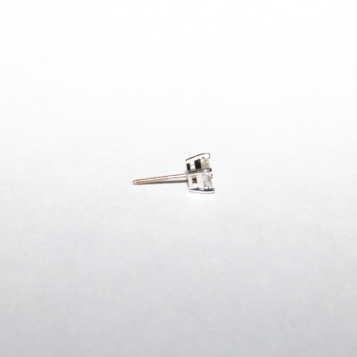 Princess Cut Diamond Earring
