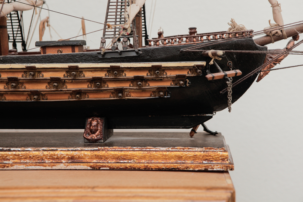 Vintage Spanish 18th Century Frigate Model