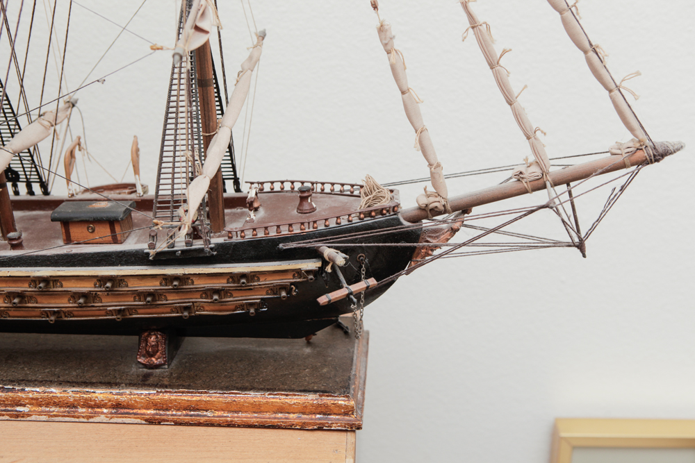 Vintage Spanish 18th Century Frigate Model