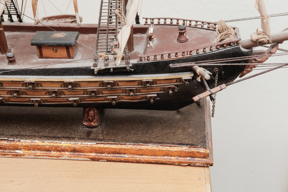 Vintage Spanish 18th Century Frigate Model