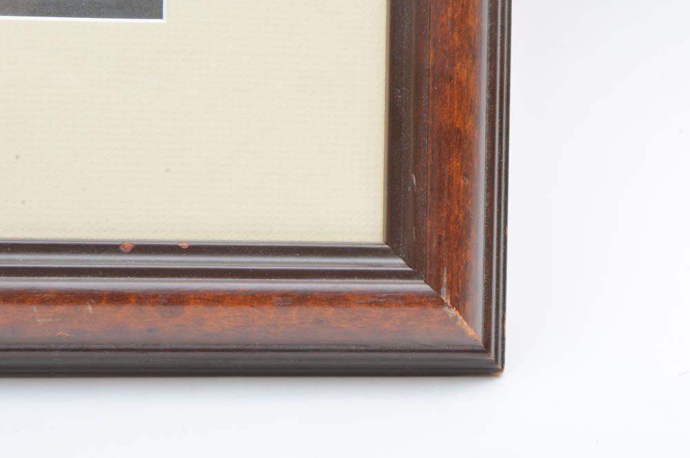 Framed Copper Plate Engraving by Charles Dana Gibson