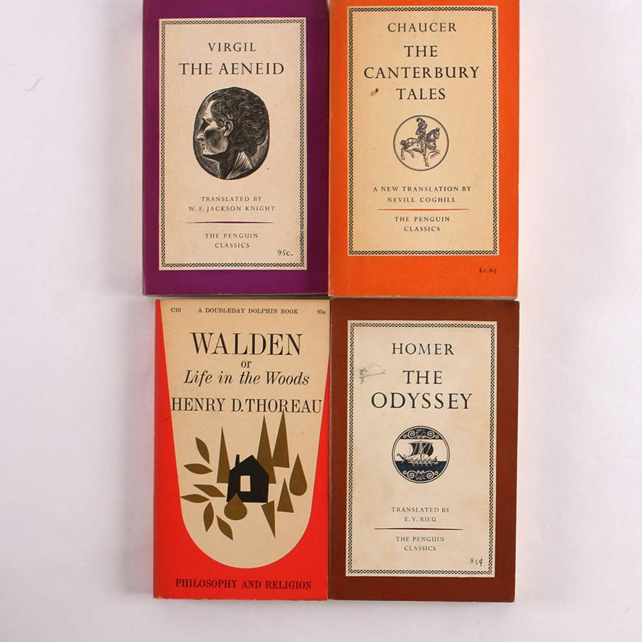 Collection of Vintage Soft Cover Works of Literature