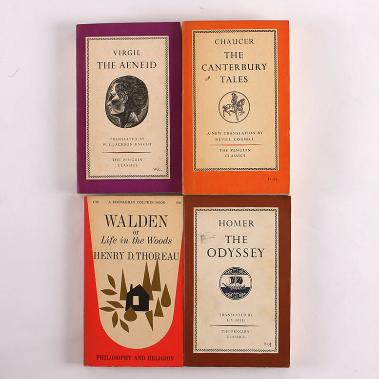 Collection of Vintage Soft Cover Works of Literature