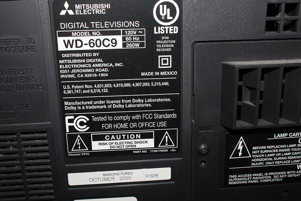 Mitsubishi 60" DLP Television