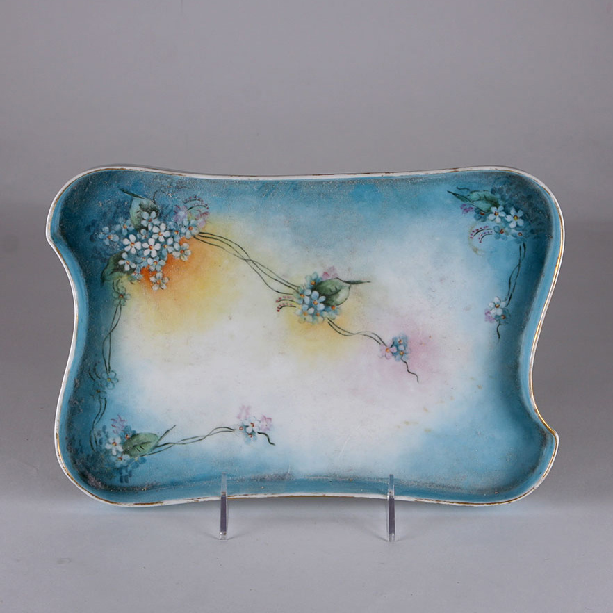 Vintage Vanity Tabletop Hand Painted Pieces