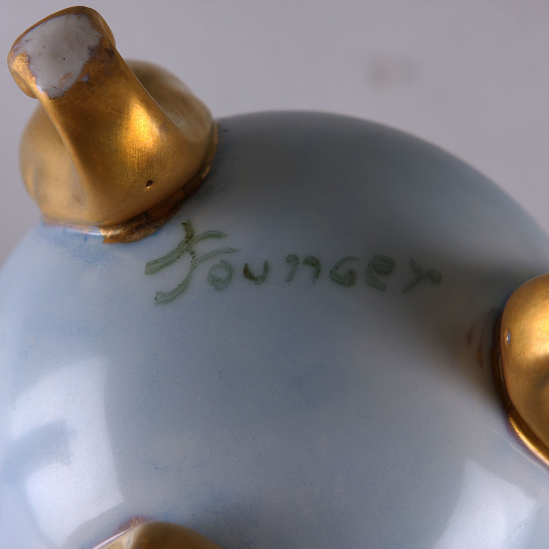 Vintage Vanity Tabletop Hand Painted Pieces