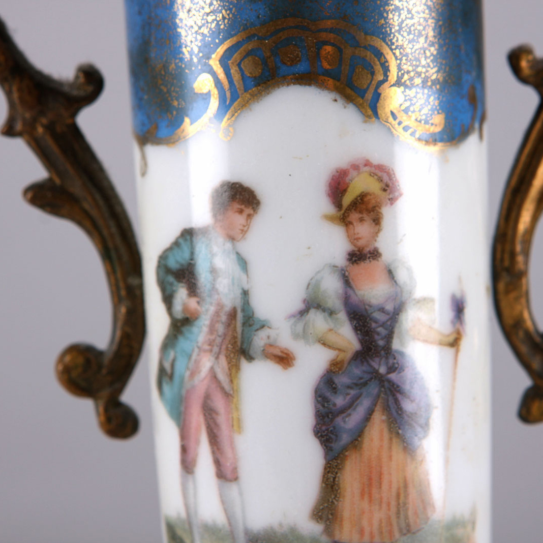 Vintage Vanity Tabletop Hand Painted Pieces