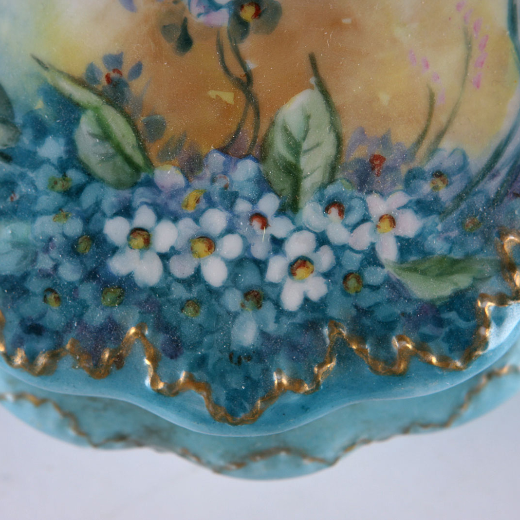 Vintage Vanity Tabletop Hand Painted Pieces