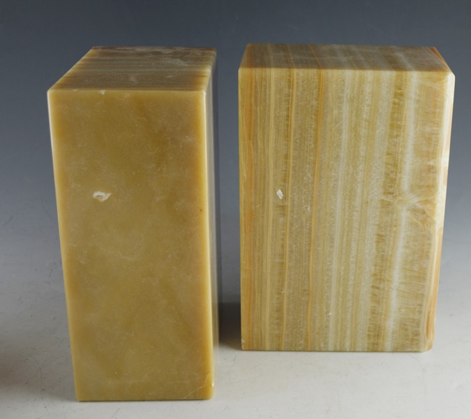 Onyx Bookends and Desk Accessories