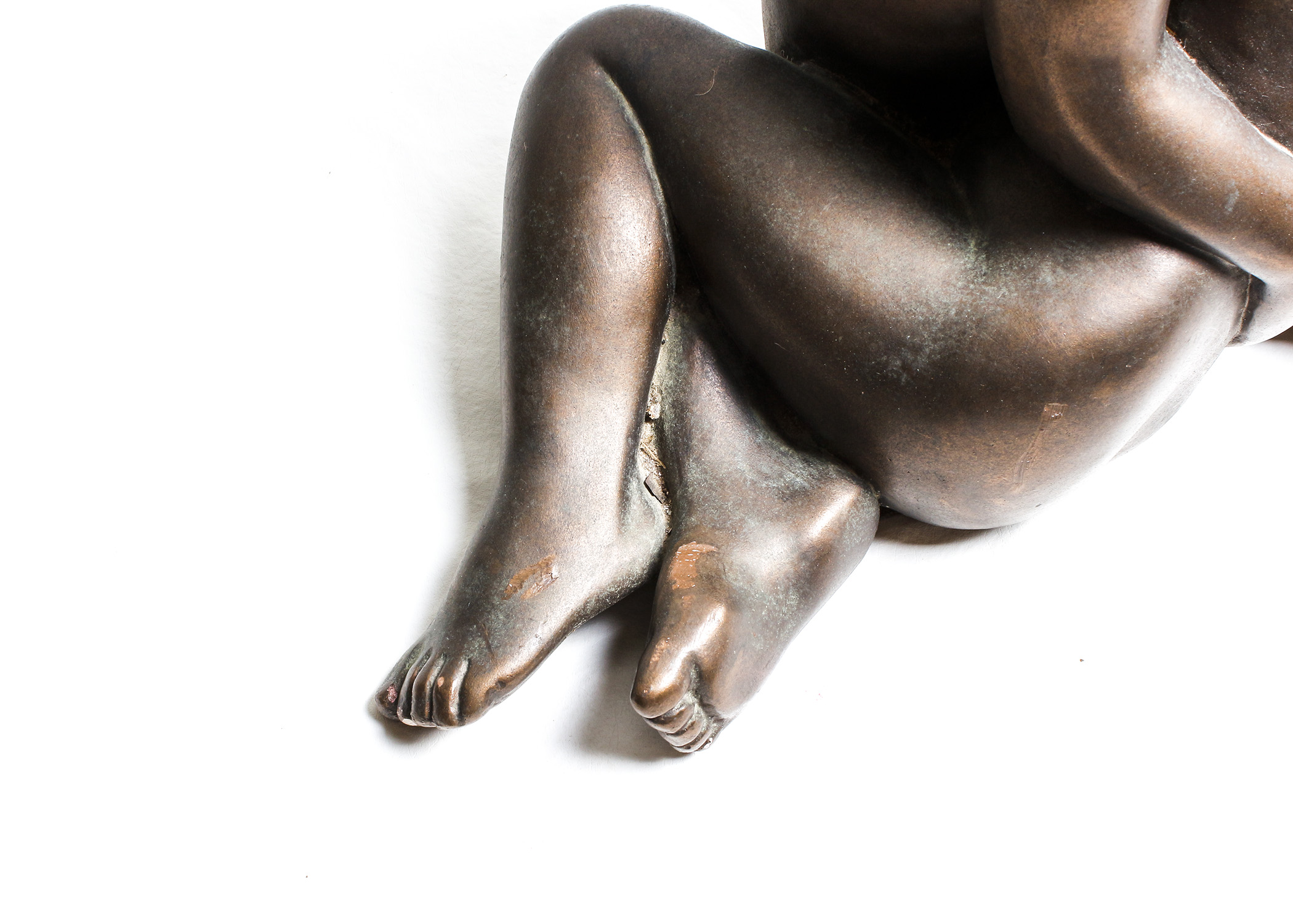 Leonardo Art 1968 Nude Bronze Sculpture