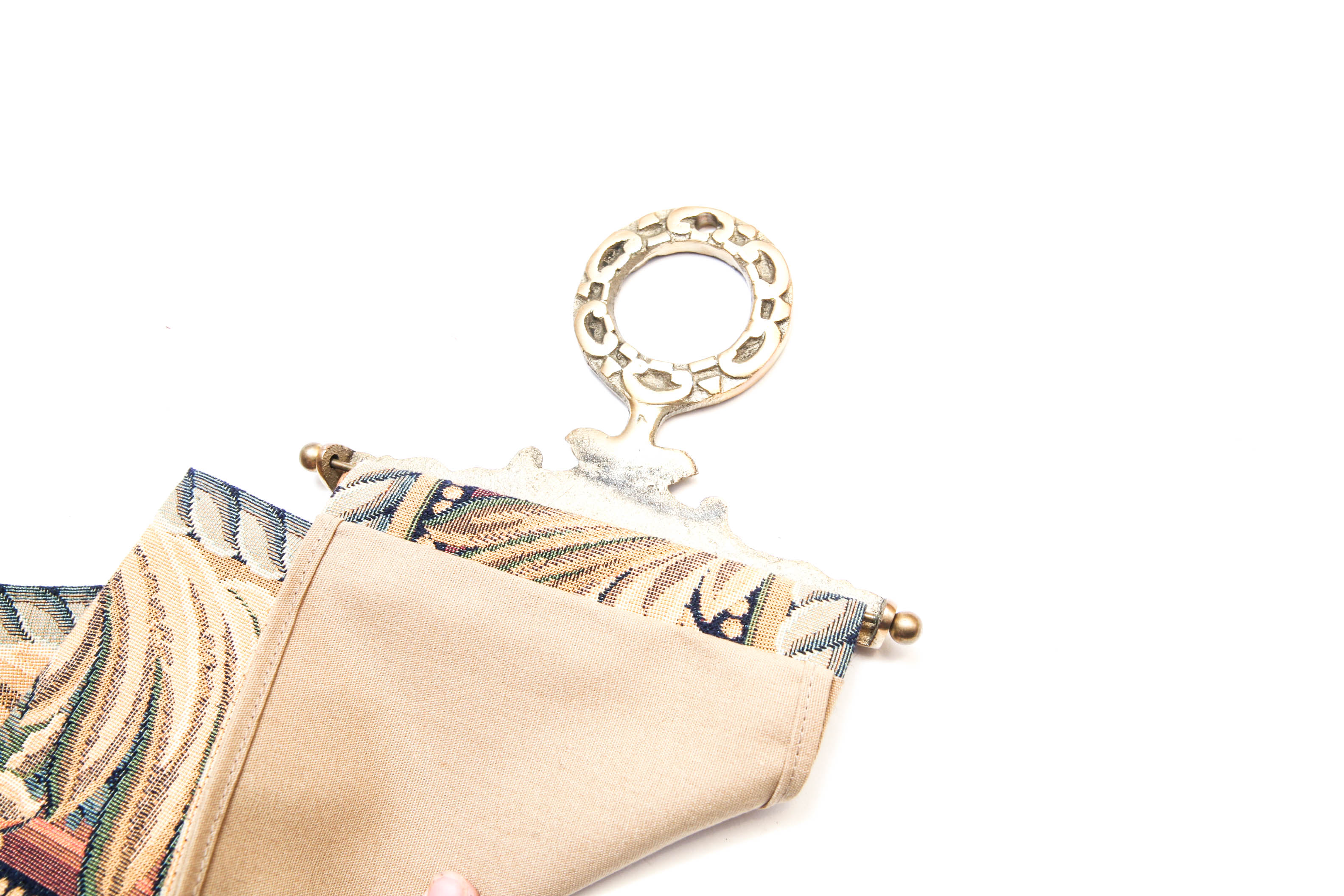 Hanging Bell Pull Tapestry by Corona Decor Co. with Leaf Hanger