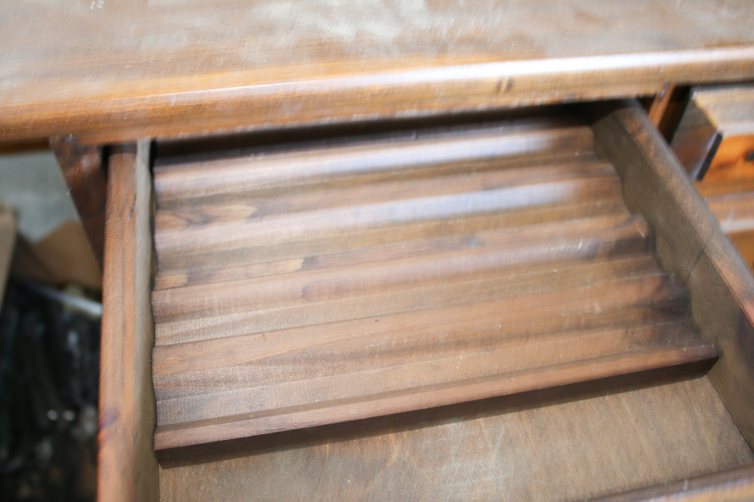 Wood Cabinet with Drop Leaf Sides