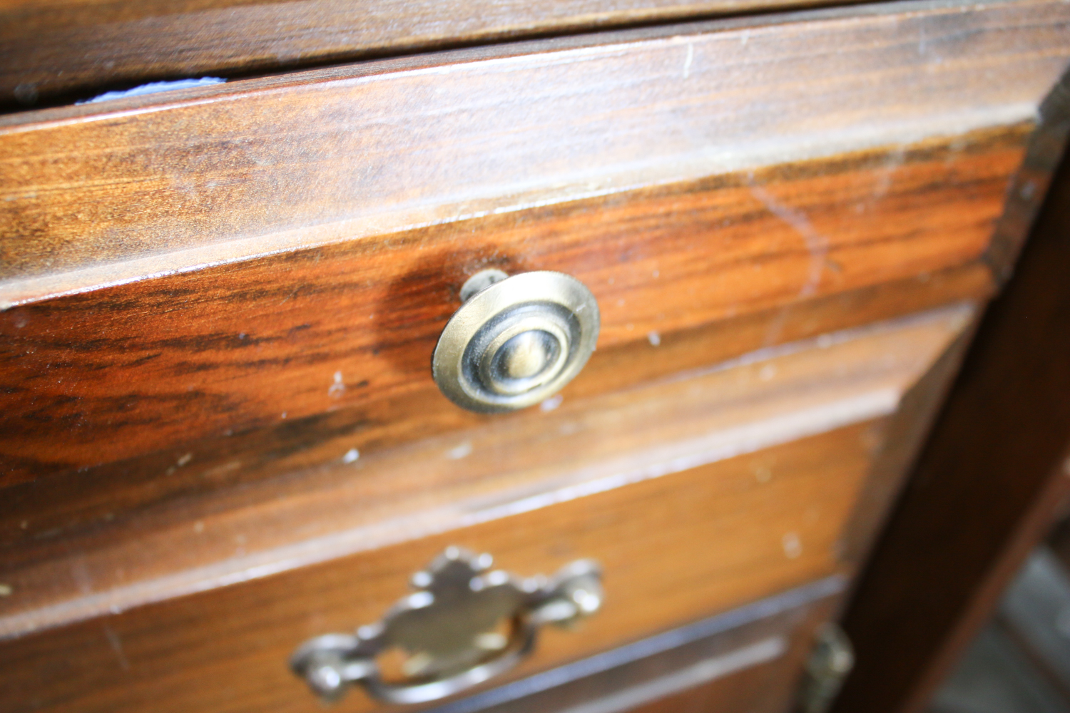 Wood Cabinet with Drop Leaf Sides