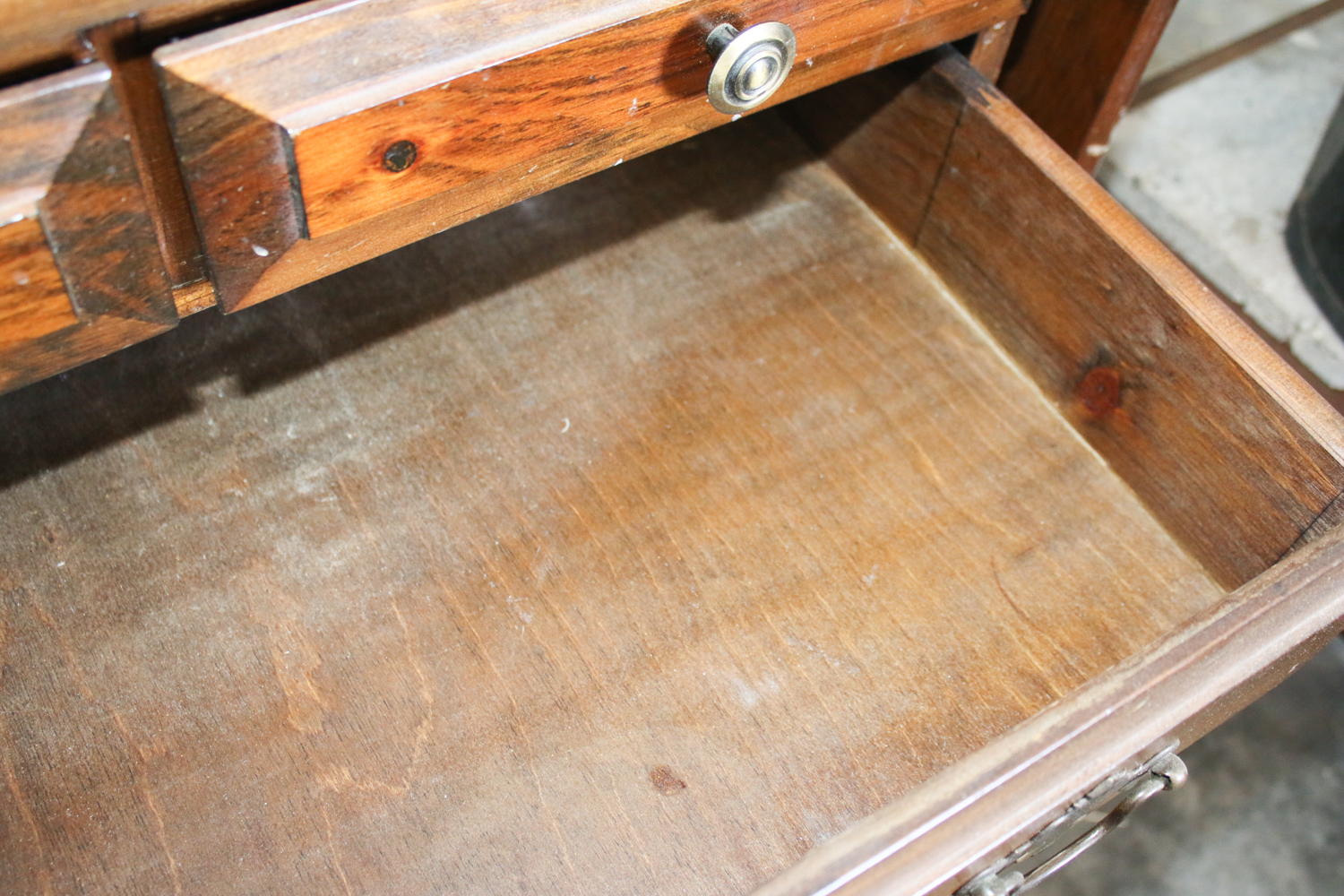 Wood Cabinet with Drop Leaf Sides