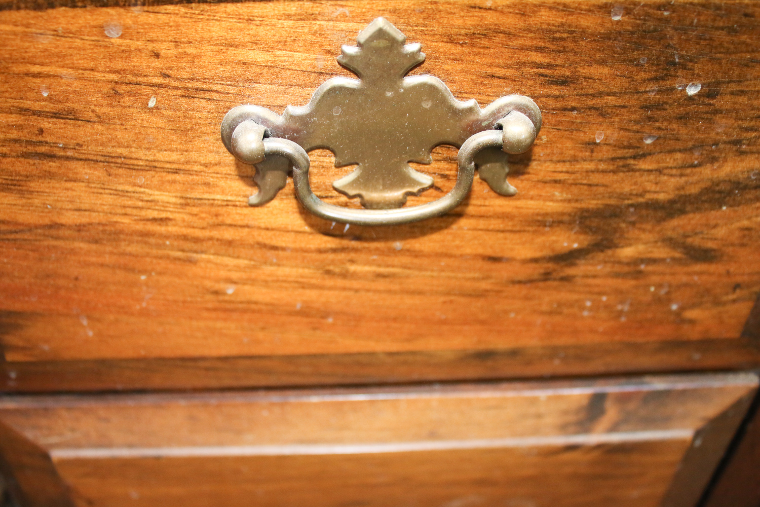 Wood Cabinet with Drop Leaf Sides